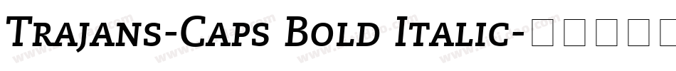 Trajans-Caps Bold Italic字体转换